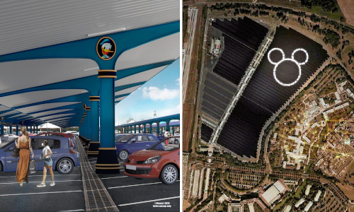 Disneylândia de Paris constrói megausina no estacionamento