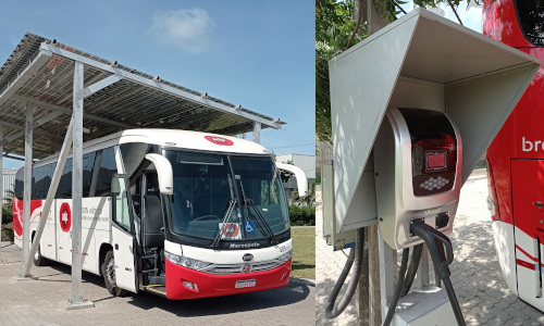 EDP coloca em operação ônibus elétrico movido a energia solar
