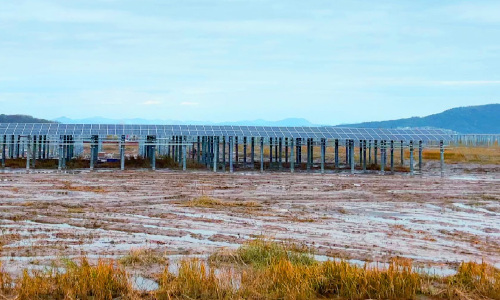 A maior usina FV do mundo em planície de maré
