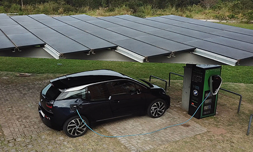 BMW desenvolve estação solar de recarga off-grid