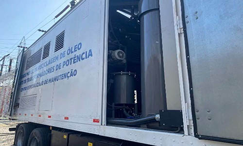 ISA CTEEP usa equipamento móvel para reciclar óleo de transformadores