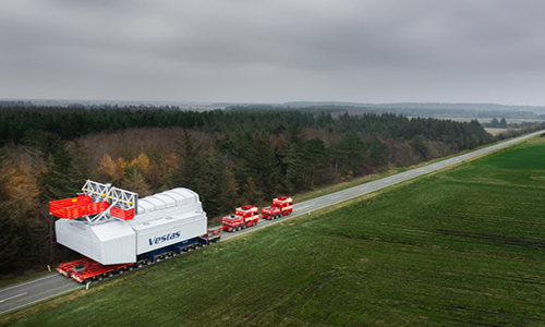 Vestas transporta nacele de aerogerador de 15 MW para testes